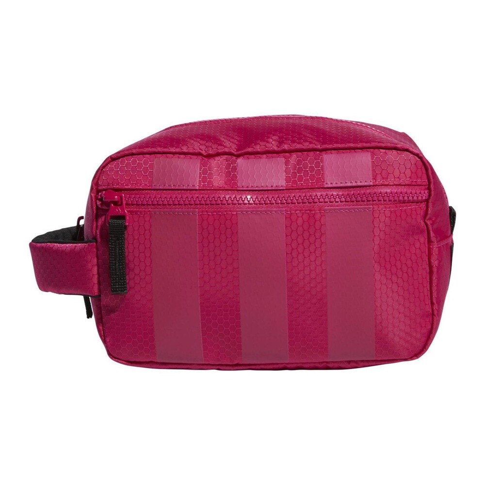 NWOT Adidas Vibrant Pink Team Toiletry Travel Essentials Cosmetic Shower Bag